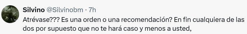 ¿Es orden o es recomendación?