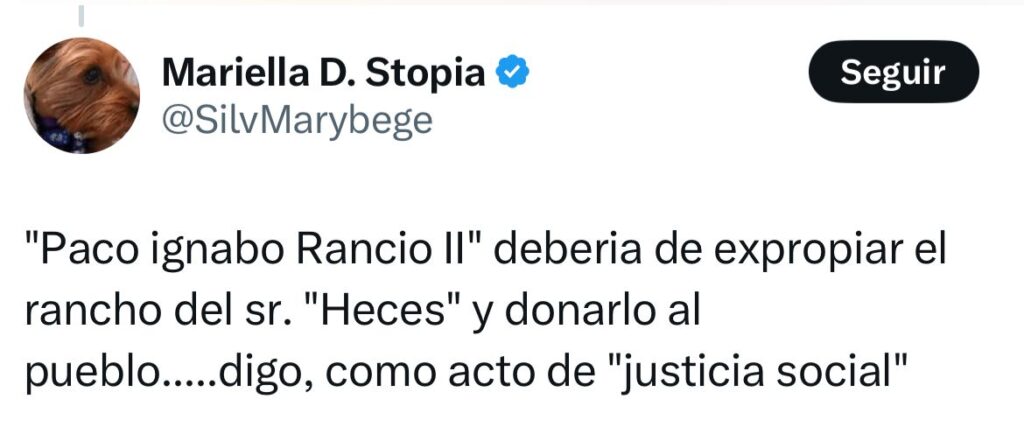 Expropiar su rancho