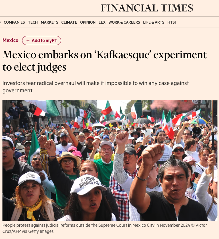Financial Times elección judicial