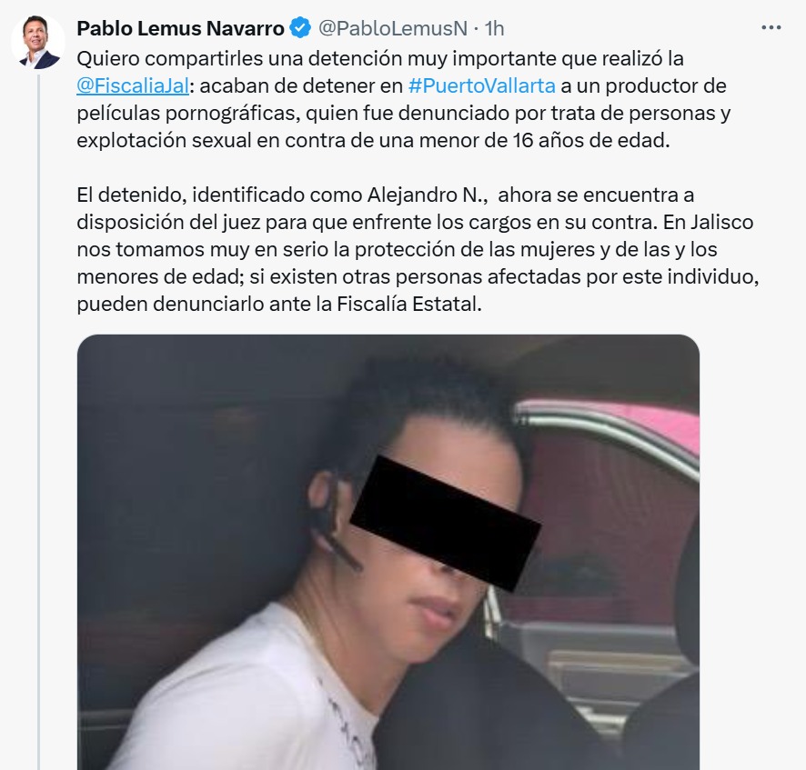 Gobernador confirmó detención