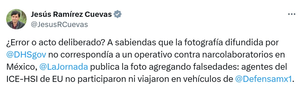 Jesús Ramírez Cuevas vs. La Jornada
