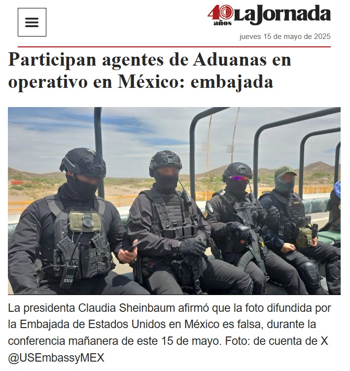 La Jornada y las agencias de EU
