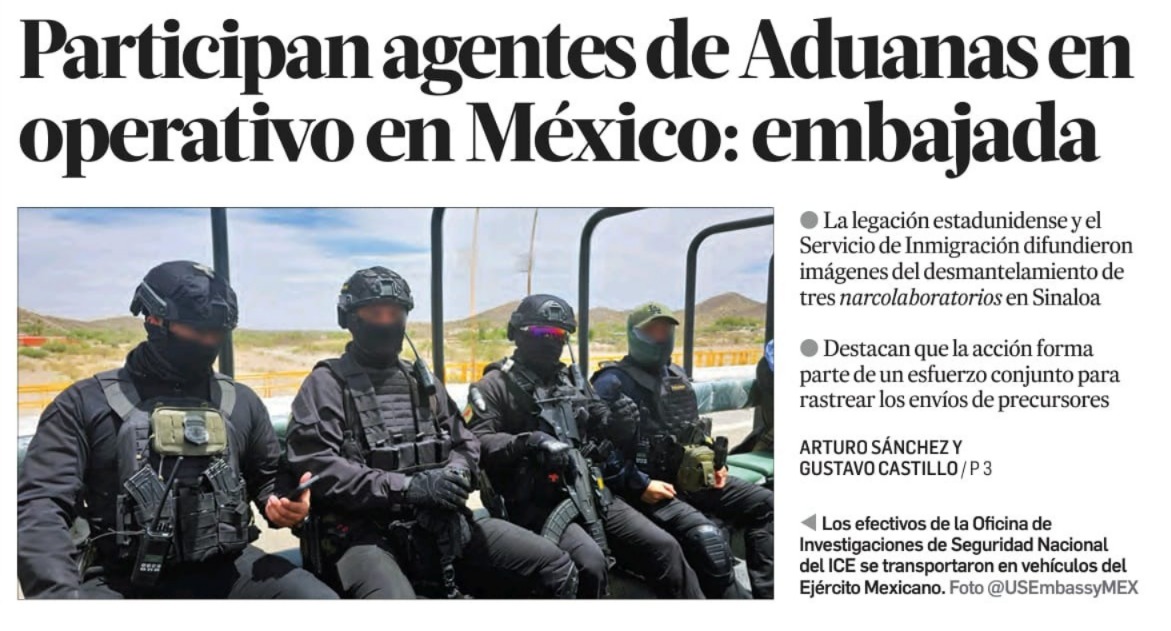 La Jornada agentes de EU
