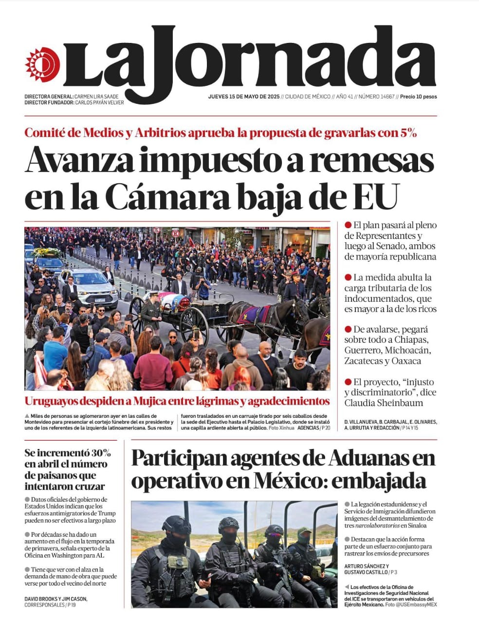 La Jornada Portada