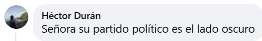 Su partido es el lado oscuro