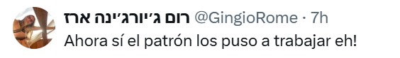 Su patrón los puso a trabajar