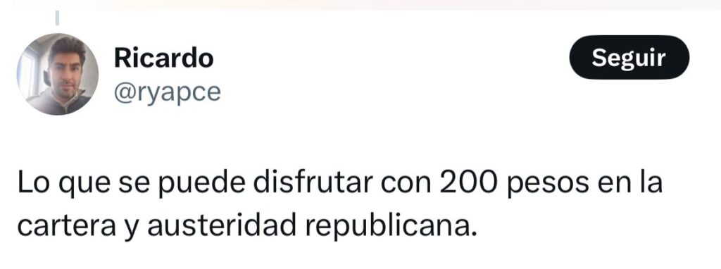 Pedro Haces y su austeridad