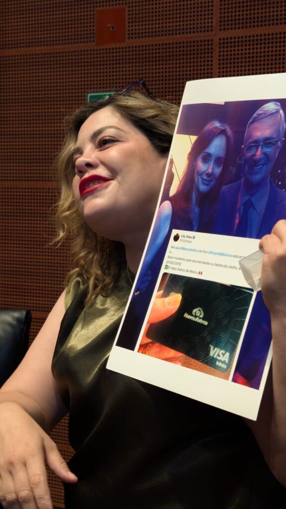 Petista exhibe a Lilly Téllez