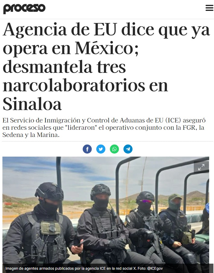 Proceso y las agencias de EU