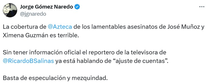 Redes critican a reportero de TV Azteca
