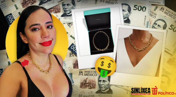 Sandra Cuevas presume collar
