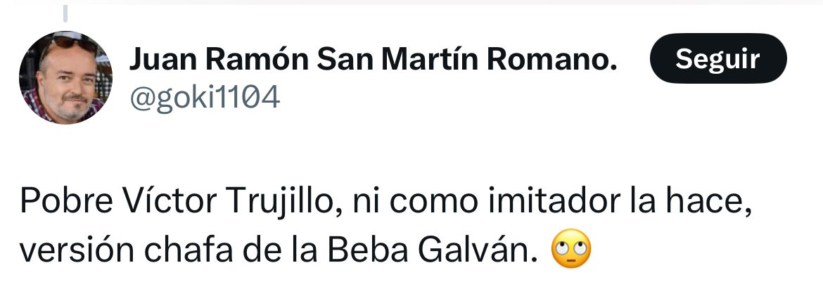 Se burlan de Víctor Trujillo