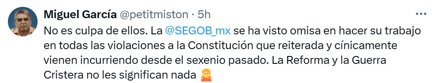 Segob omisa con el padre