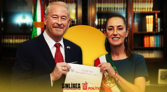 Sheinbaum se reúne con Ronald Johnson en Palacio Nacional