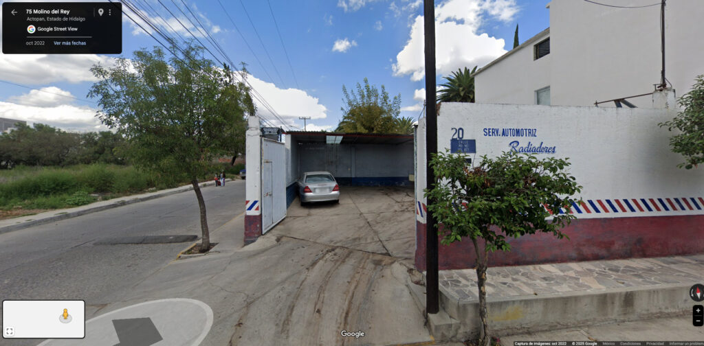 Subprocuraduría poniente estacionamiento Hidalgo