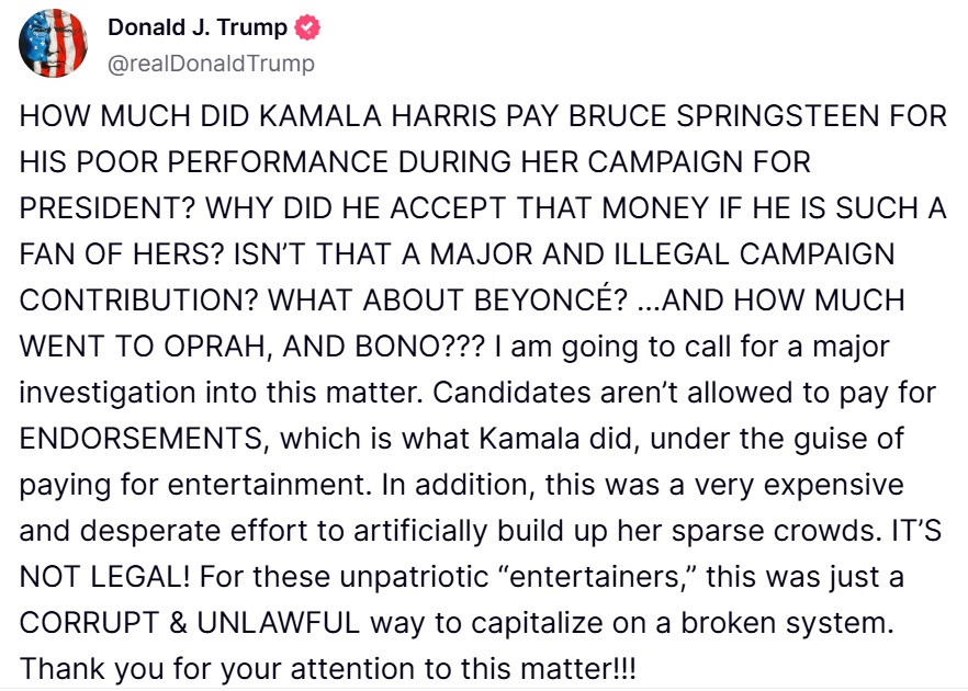 Trump truth social