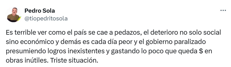 Tuit Pedro Sola