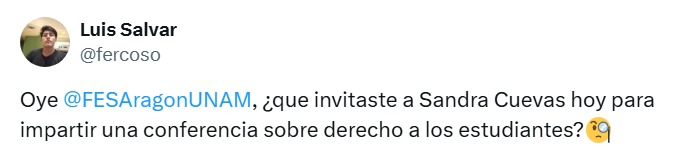 Tunden a UNAM por inivtar a Sandra Cuevas