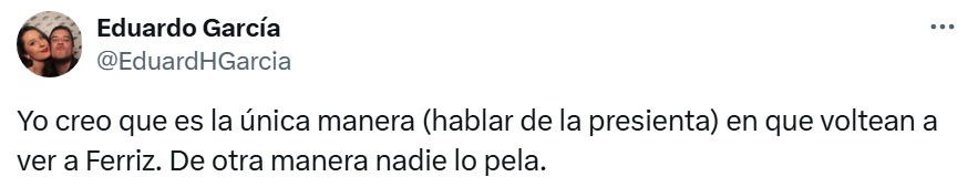 Usuarios critican a Pedro Ferriz