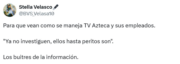 Usuarios tunden a reportero de TV Azteca