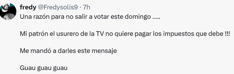 Usurero de la TV no paga