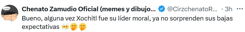 Xóchitl fue líder moral