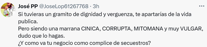 Xóchitl Gálvez sin dignidad