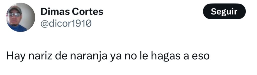 Nariz de naranja