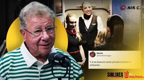 Alazraki tunde a Sheinbaum por ir al G7 en vuelo comercial