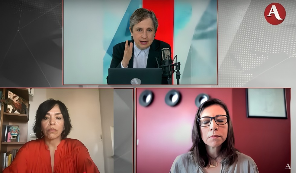 Anabel Hernández con Aristegui
