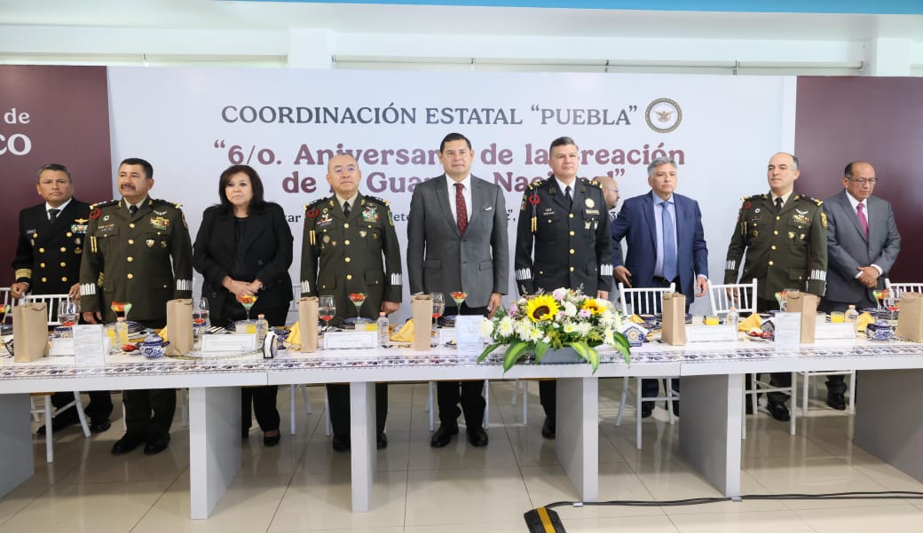 Armenta destaca participación de Guardia Nacional en Puebla