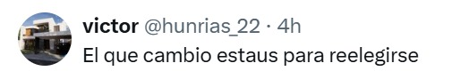 Cambio estatus para reelegirse