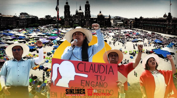 CNTE levanta plantón en el Zócalo; amaga con volver