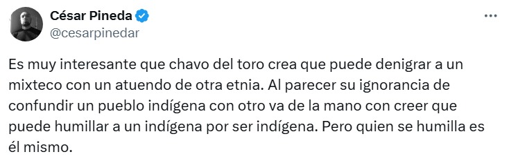 Critican a Chavo del Toro
