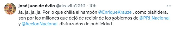 Se burlan de Krauze
