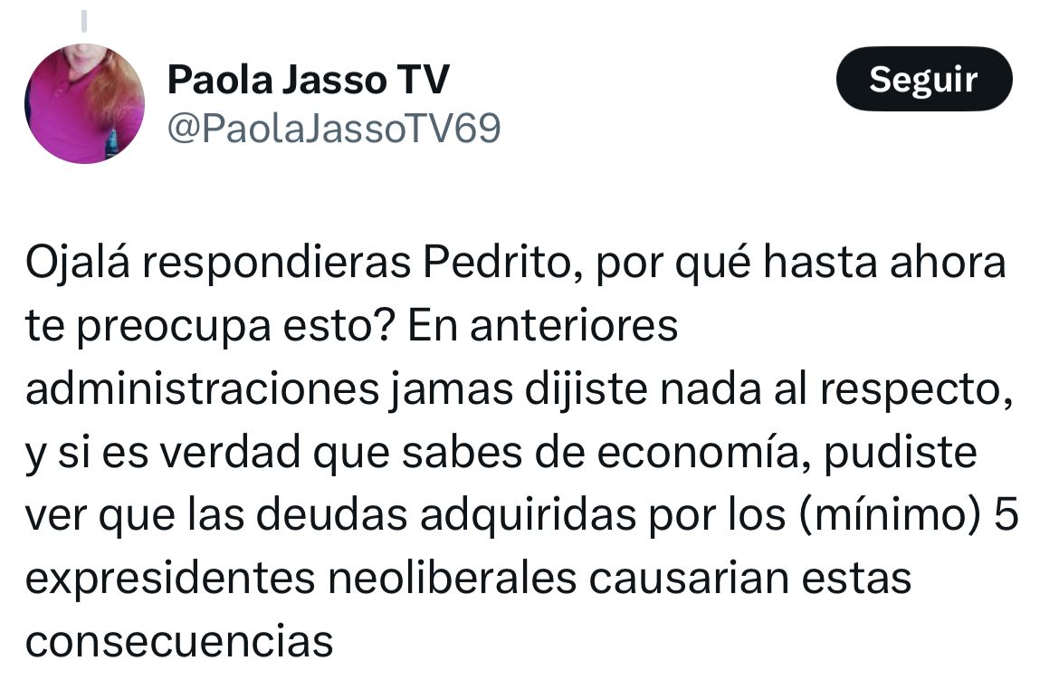 Critican a Pedro Sola