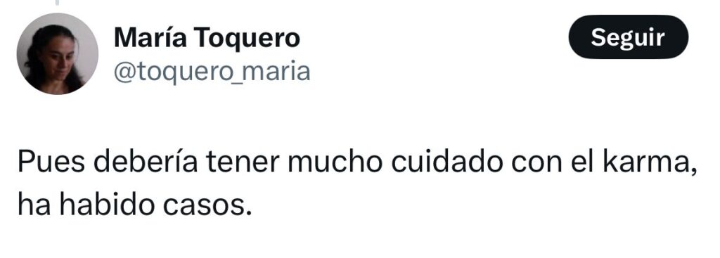 Cuidado con el karma