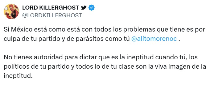 Culpa de su partido