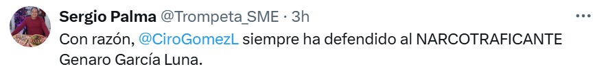 Ha defendido a García Luna