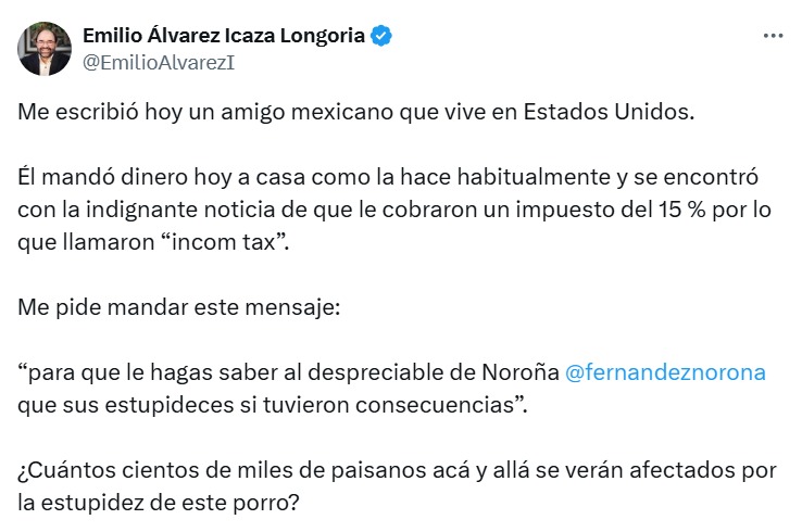 Emilio Álvarez Icaza aprovecha Fake News para golpear a Noroña 