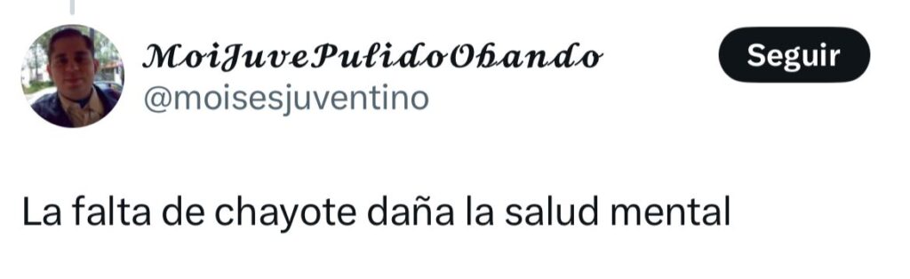 Falta de chayote