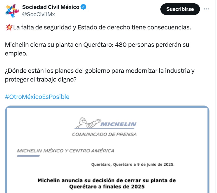 Falta de seguridad consecuencia