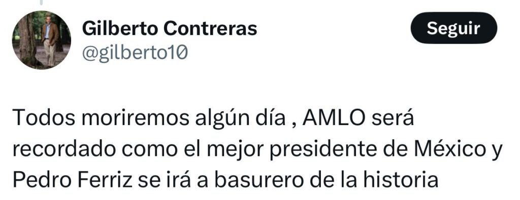 Ferriz ira al basurero de la historia
