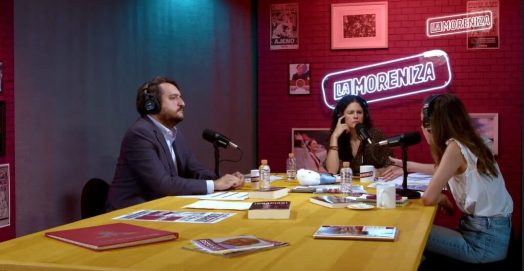 Hijo de AMLO en podcast