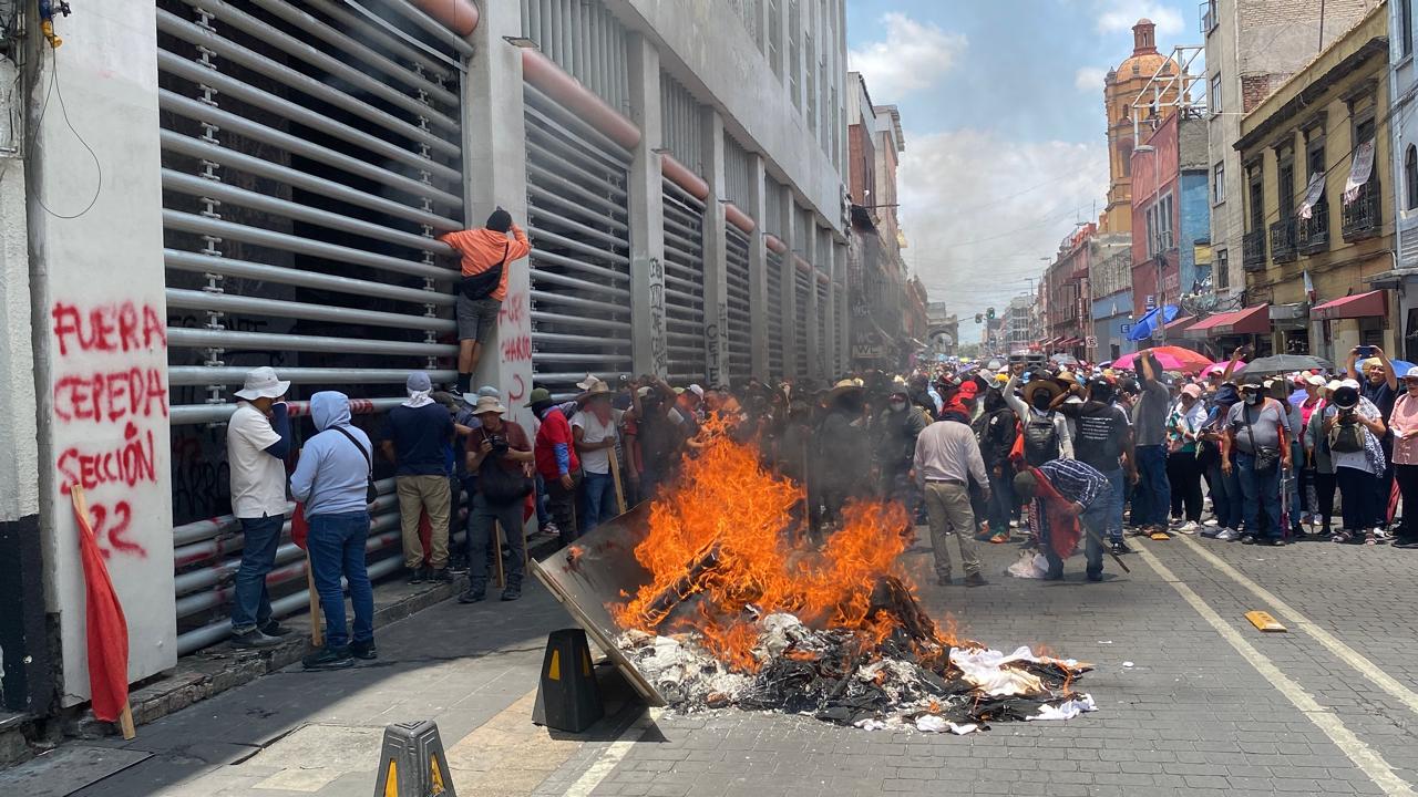 Incendio Ceteg SNTE