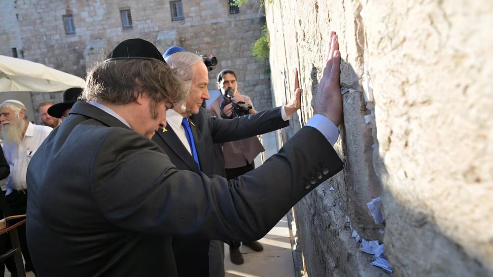 Javier Milei en Israel