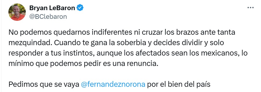 Le Baron contra Noroña