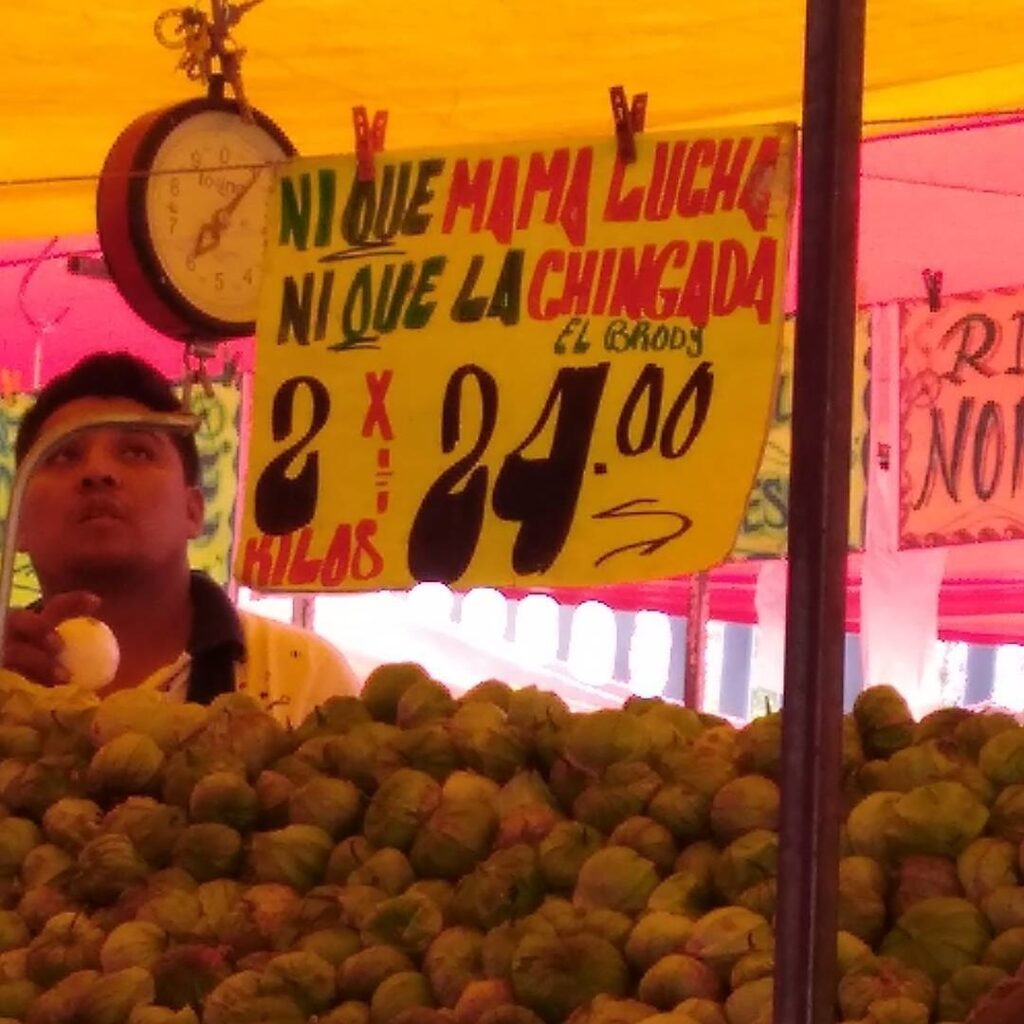letrero del tianguis