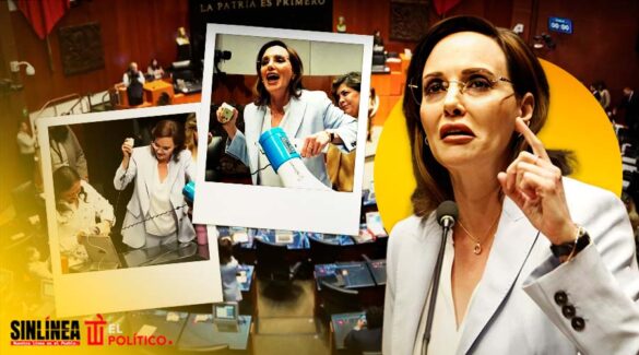 Lilly Téllez explota contra legisladotas por cortar megáfono