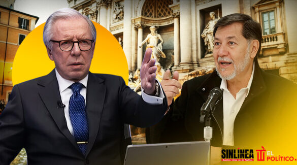 López-Dóriga contra Noroña por viaje a Roma